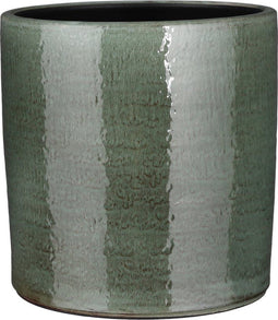 Mica Decorations Dorian Bloempot - 27x27x27 cm - Terracotta - Groen