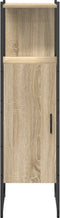 vidaXL - Badkamerkast - Sonoma - Eik - 33x33x120,5 - cm - Engineered - Wood