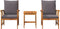 vidaXL - 3-delige - tuin - lounge - set - met - kussens - van - massief - acaciahout