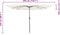 vidaXL - Vierkante - Tuinparasol - met - LED-verlichting - 295x245 - cm - Zandwit