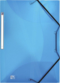 Elastomap Oxford Hawai A4 15mm 3 kleppen PP blauw - 20 stuks