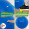 Tunturi Anti Burst Fitnessbal 55 cm - Yoga en Pilates bal - 220 kg gebruikersgewicht - Incl Pomp en Trainingsapp - Blauw