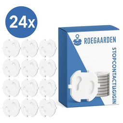 Roegaarden Stopcontactbeveiliging - Stopcontactbeschermers - Robuuste grip - Set van 24 (24 stuks)