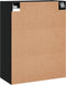 vidaXL - Wandkast - 69,5x34x90 - cm - zwart