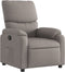 Fauteuil verstelbaar stof taupe