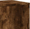 vidaXL - Plantenstandaard - 33x33x100 - cm - bewerkt - hout - gerookt - eikenkleurig