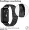 imoshion Bandje met Horlogeband inkorter - Geschikt voor Huawei Watch Fit - imoshion Stalen band met installatiehulp - Zwart