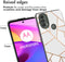 iMoshion Hoesje Geschikt voor Motorola Moto E40 / Moto E30 Hoesje Siliconen - iMoshion Design hoesje - Wit / White Graphic