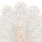 Decoratieve figuren Alexandra House Living Natuurlijk Glas Hout MDF Pauw 53 x 12 x 46 cm