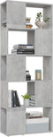 vidaXL-Boekenkast/kamerscherm-60x24x155-cm-betongrijs