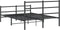 vidaXL - Bedframe - met - hoofd- - en - voeteneinde metaal - zwart - 140x200 - cm