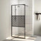 vidaXL - Inloopdouchewand - 115x195 - cm - transparant - ESG-glas - wit