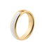 Melano Twisted Tracy - Ring - 5mm - goud-wit - maat 49