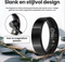 Saaf Smart Ring - Maat 12 - voor Dames en Heren - Activity Tracker - Wearables - Zwart