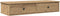vidaXL - Wandschap - met - lades - 100x37,5x19cm - bewerkt - hout - artisanaal - eiken
