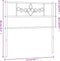vidaXL - Hoofdbord - 107 - cm - metaal - wit