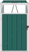 vidaXL - Afvalbakberging - 72x81x121 - cm - staal - groen