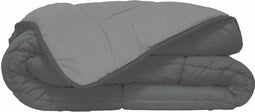 Zelesta® Easybed - Wasbaar Dekbed met Vaste Hoes - Donkergrijs & Zilvergrijs 240x220cm