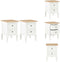 vidaXL Nachtkastje - 2 lades - MDF - wit - 35x30x49 cm (2 stuks)