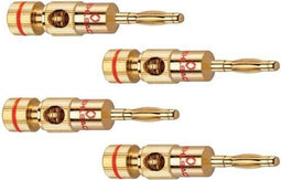 Oehlbach Banana B2 - Kabels - Goud (4 stuks)