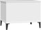 vidaXL - Salontafel - 60x44,5x45 - cm - bewerkt - hout - wit