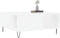 vidaXL - Salontafel - 80x80x36,5 - cm - bewerkt - hout - wit