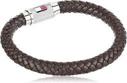 Tommy Hilfiger - Herenarmband - Leer - Bruin