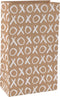 Zak - Blokbodemzak - Kraftpapier - 18/ 10x31cm - XOXO - bruin - 50 stuks