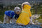 Dutchwide Regenjas Hond - Waterafstotend Winddicht Reflecterend - Blauw - Maat 3XL