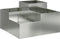 vidaXL - Tuinplanter - 80x80x48 - cm - Gegalvaniseerd - Staal