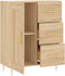 vidaXL - Dressoir - 69,5x34x90 - cm - bewerkt - hout - sonoma - eikenkleurig