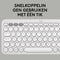 Logitech Pebble Keys 2 K380s - Draadloos Toetsenbord - Bluetooth - Tonal White