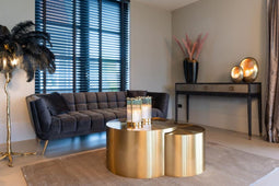 Richmond - Salontafel Big & Rich set van 2 brushed gold (Brushed Gold)