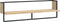 vidaXL - Wandschap - met - stang - 100x25x30 - cm - sonoma - eikenkleurig