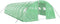 vidaXL - Tuinkas - met - stalen - frame - 40 - m² - 10x4x2 - m - groen