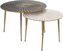 Richmond Salontafel Esmay Set Van 2 Zwart/Wit