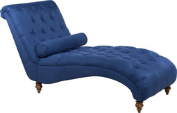 MURET - Chaise longue - Blauw - Symmetrisch - Polyester