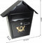 Brievenbus Wand Hangend - Maxorit Husy - Postbus Mailbox - Wandbrievenbus - RVS - Zwart