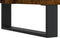 vidaXL - Dressoir - 34,5x34x90 - cm - bewerkt - hout - gerookt - eiken