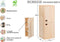 Astigarraga Dinamic - Houten Wandkast met Deuren - 105x37cm - Bruin