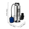VEVOR 1.75 HP Sump Pump - Hefpomp voor geladen water - 1300 W 333,3 l/min - Zilver