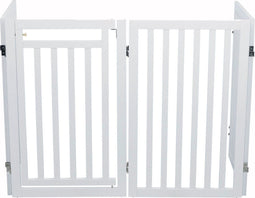 Trixie Hondenhek Met Deur - Inklapbaar - 60-160 x 81 cm - Wit