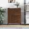 vidaXL - Dressoir - 69,5x34x90 - cm - bewerkt - hout - bruin - eikenkleur