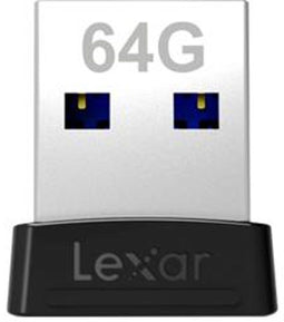 Lexar JumpDrive S47 - USB Stick 64GB - USB 3.2 (Gen1, 5Gb/s) - 250MB/s Leessnelheid - Zwart