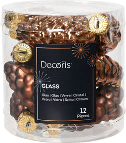 denappel glas d2.5h6 cm esprss 12st kerst