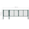 vidaXL - Poort - 400x75 - cm - staal - groen