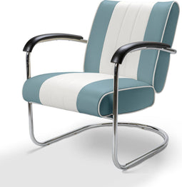 Bel Air Retro Loungestoel LC-01 Blauw