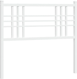 vidaXL - Hoofdbord - 90 - cm - metaal - wit