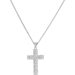 Amen Dames Ketting 925 sterling zilveren zirconia One Size Zilverwit 32015436