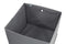 Feel Furniture - Opslagrek 5 lagen - Schroefloos met 4 Grijze Boxen - Zwart